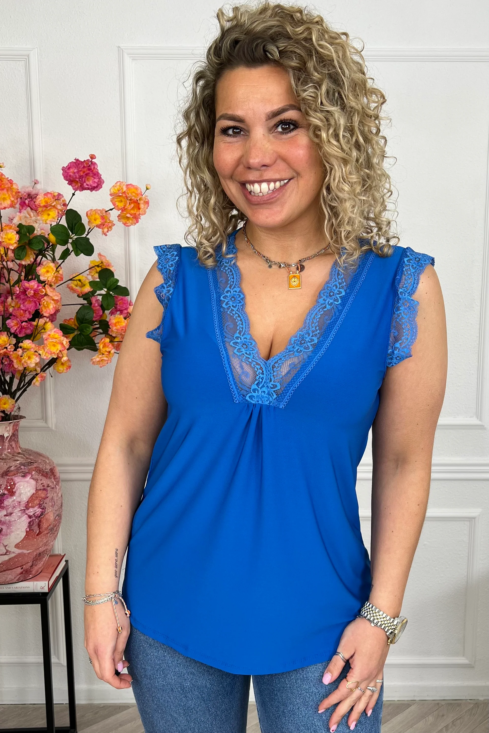 Viscose Miami Top - Kobalt