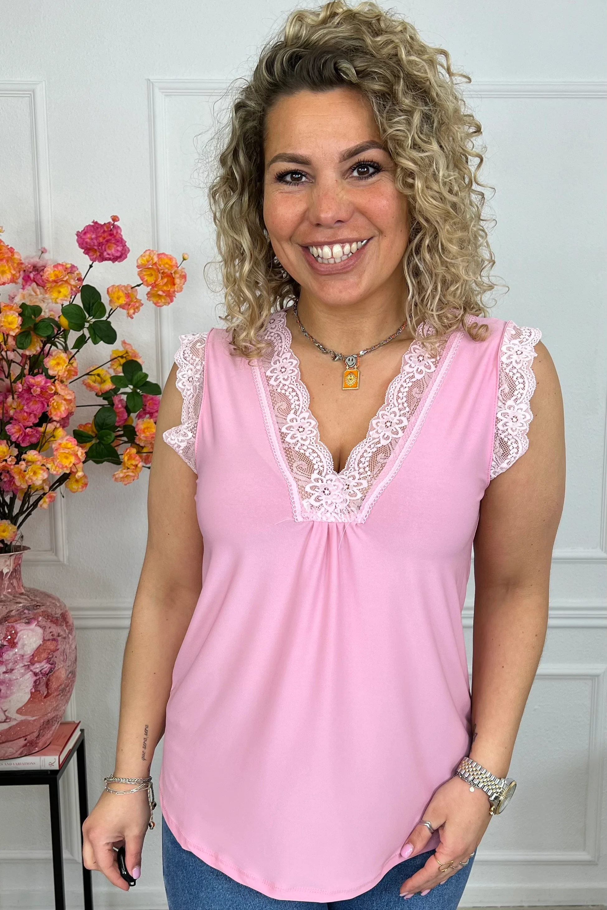 Viscose Miami Top - Light Pink