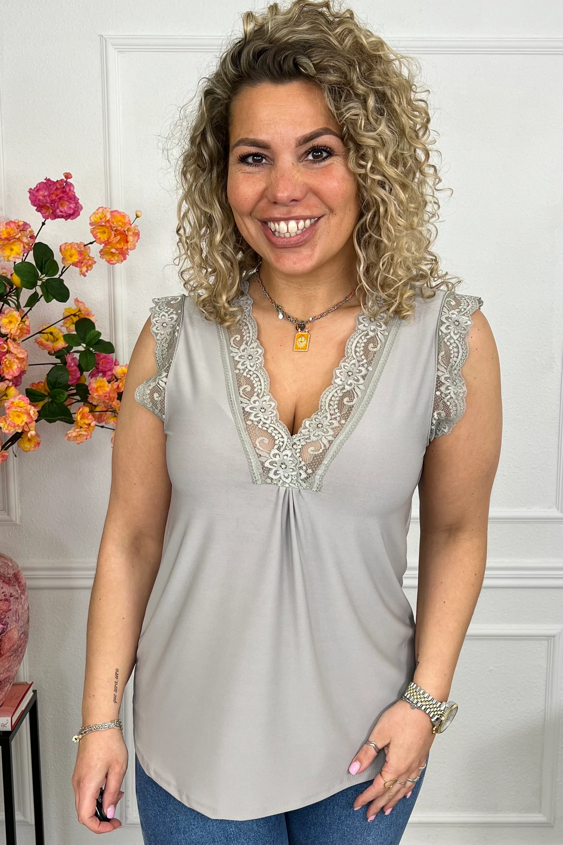 Viscose Miami Top - Taupe