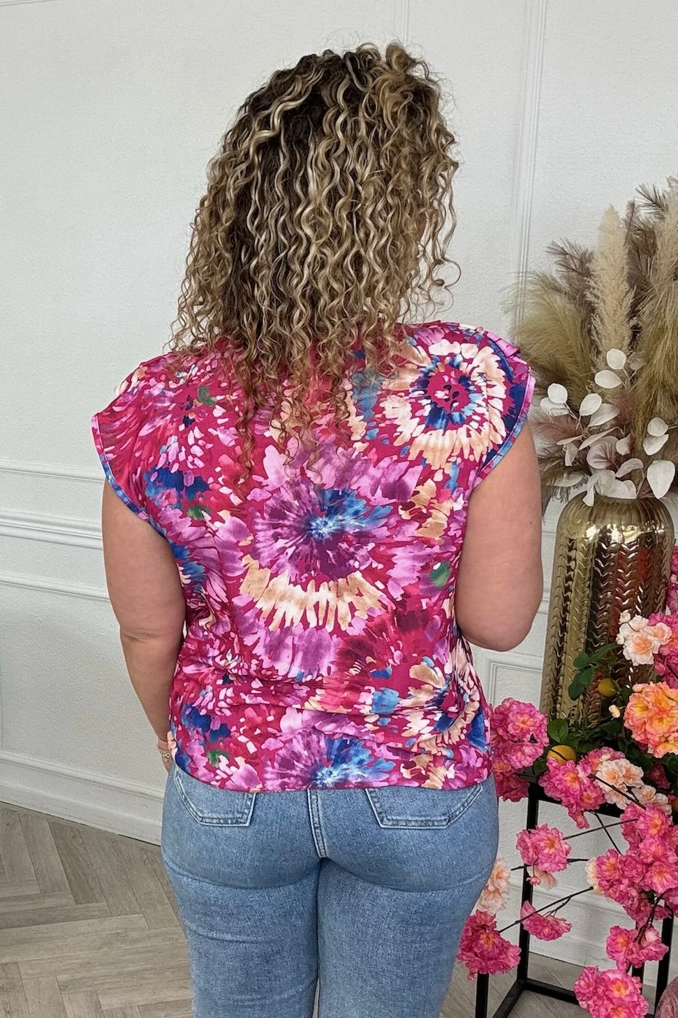 Waterfall Sophia Top - Pink - Image 2