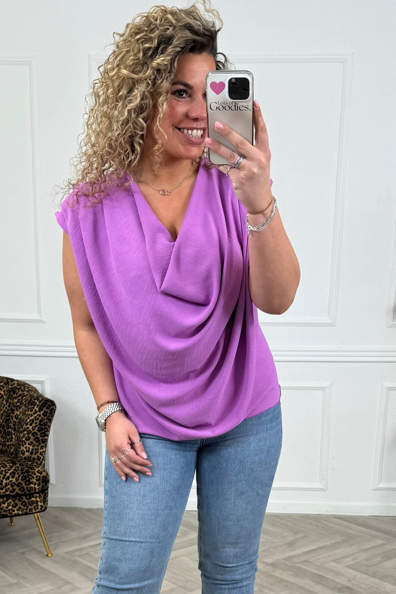 Waterfall Top - Mauve - Image 3