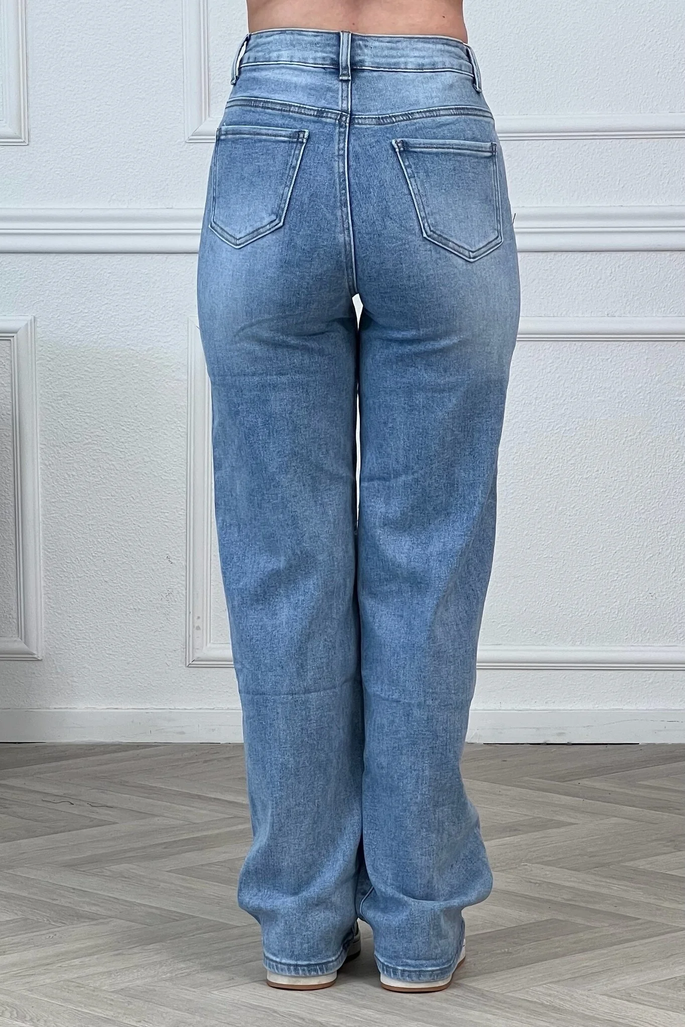 Wide Leg Goodies Jeans - Sky Blue - Image 3