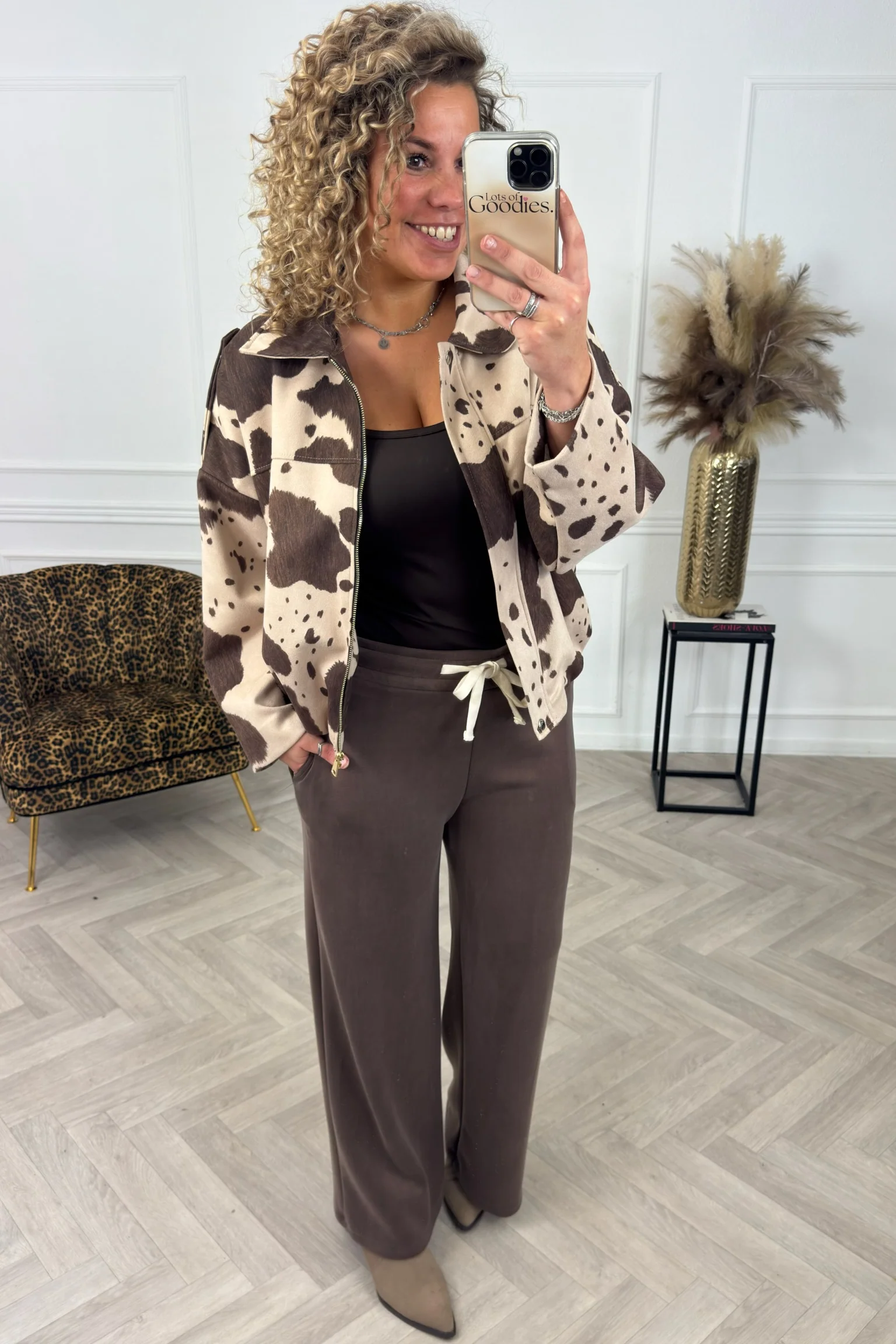 Wide Leg Jogging - Taupe
