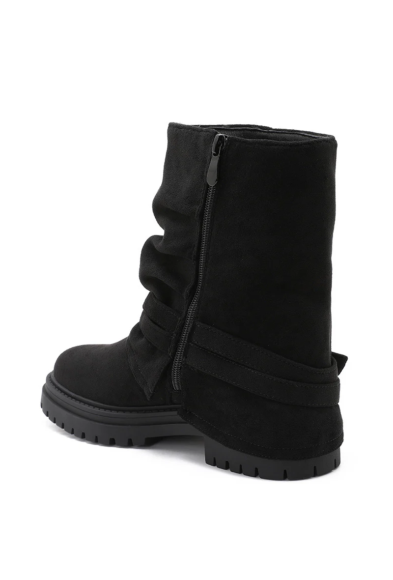 Winter Fringe Boots - Black - Image 4