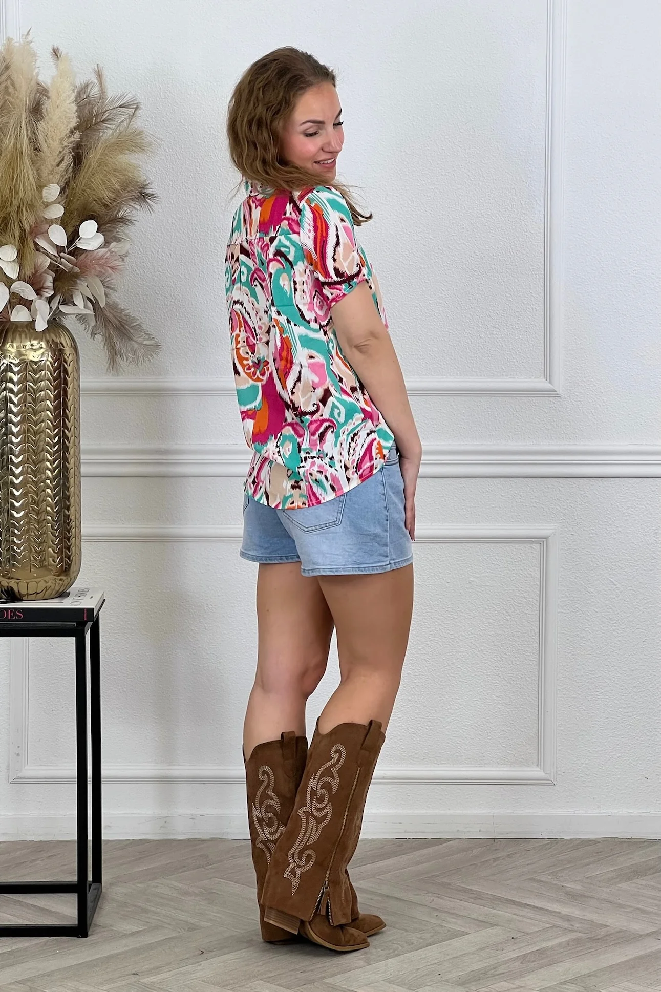 Wonderful Art Print Blouse - White/Multi - Image 2