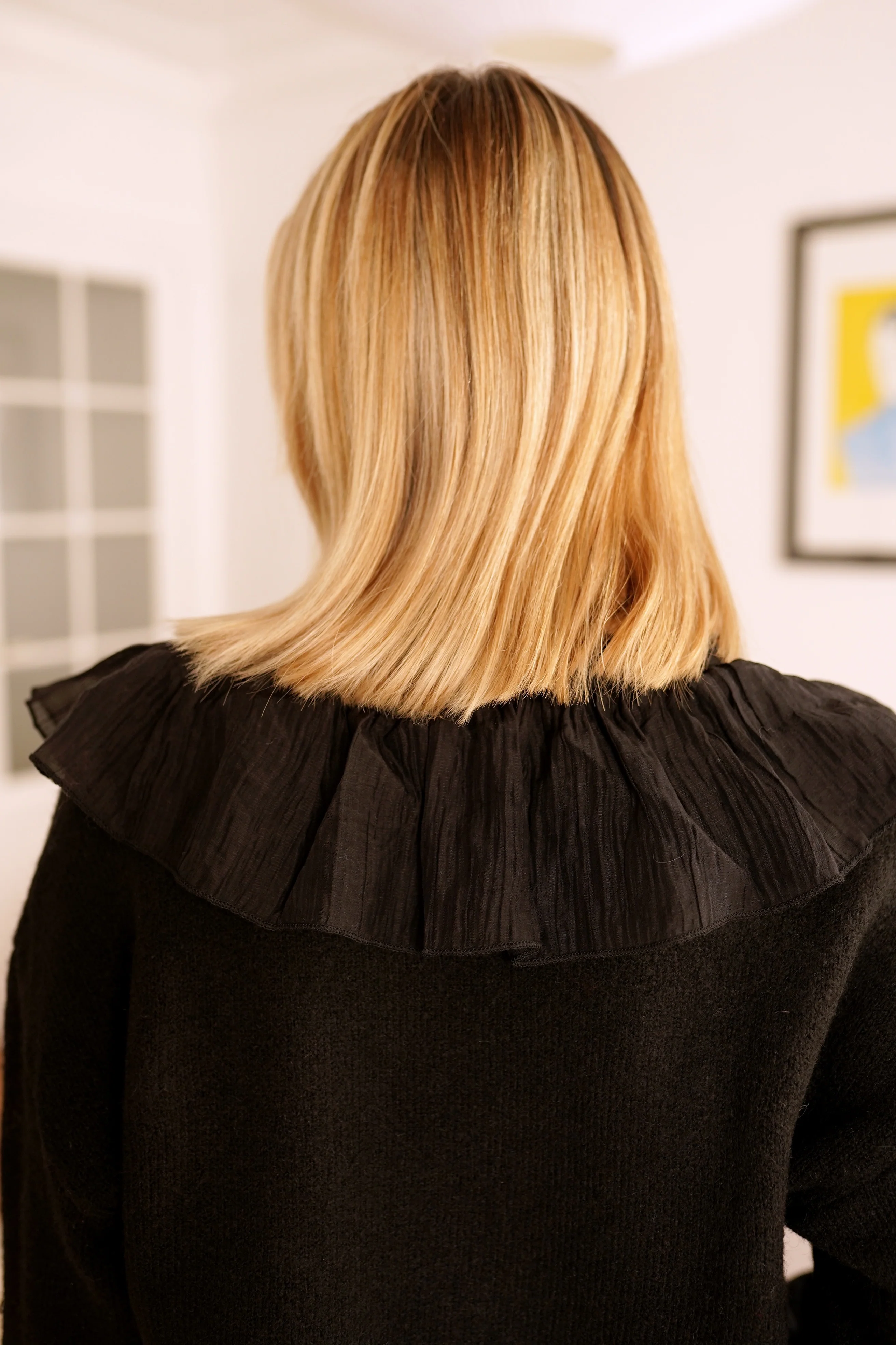 Wonderful Ruffle Sweater - Black - Image 3