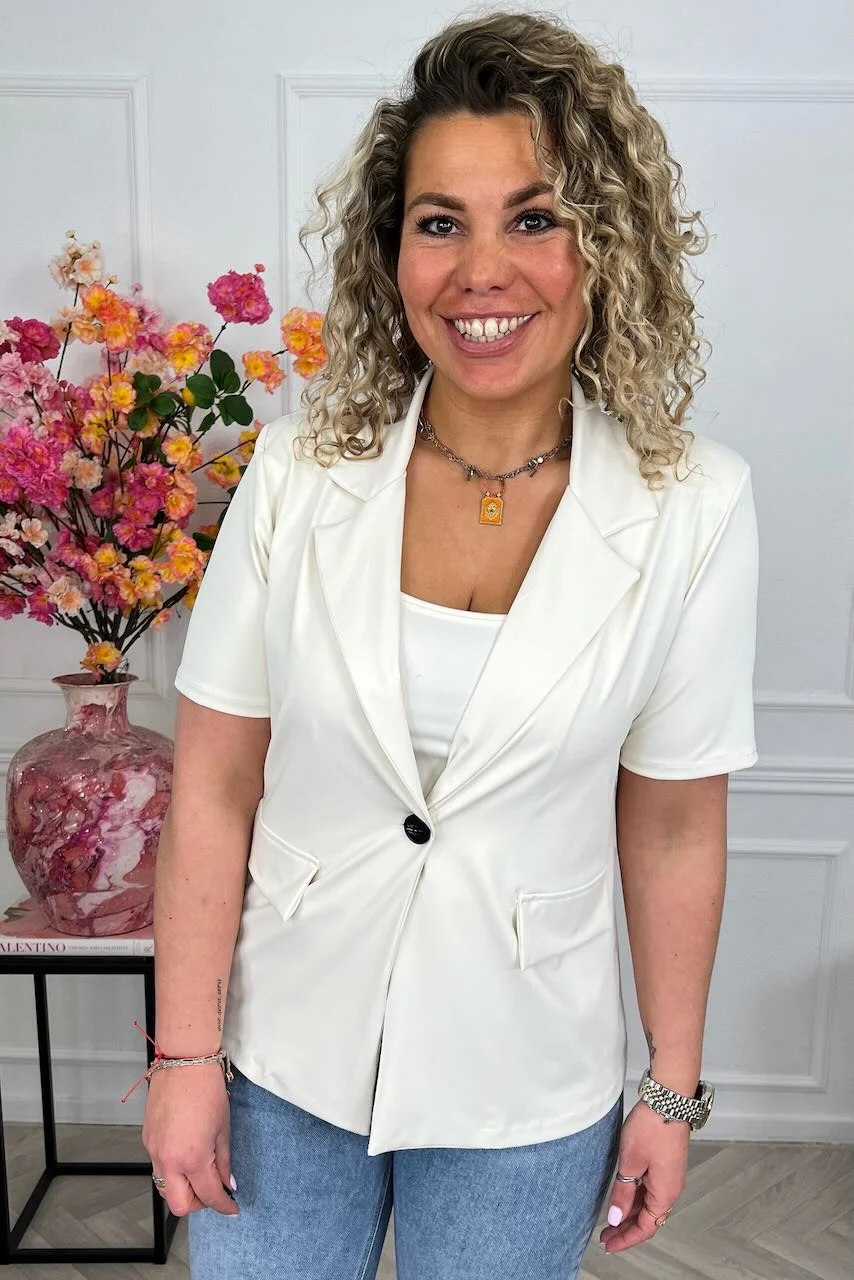 Zoey Spring Blazer - Beige - Image 4