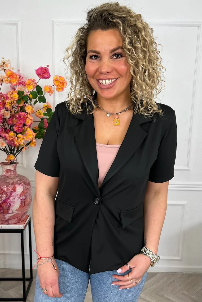 Zoey Spring Blazer - Black