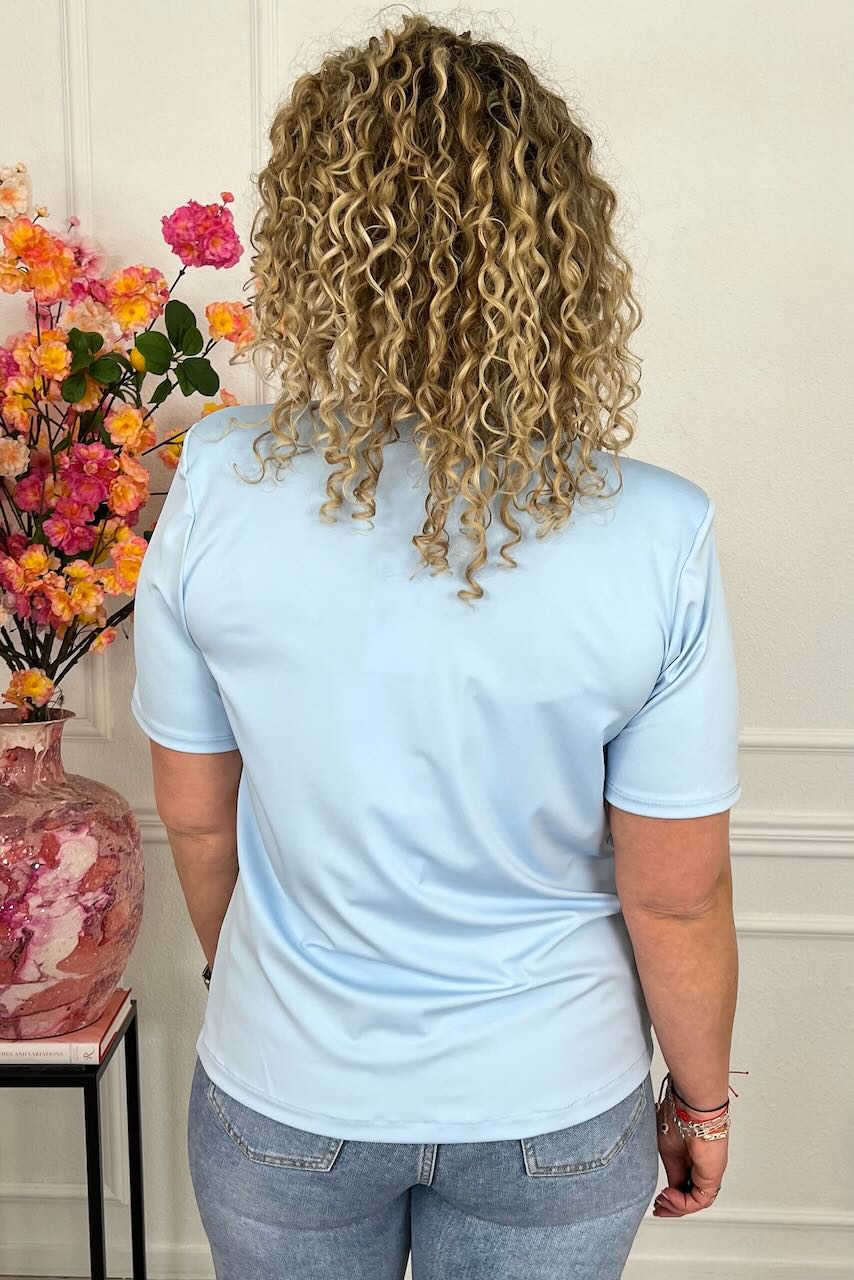 Zoey Spring Blazer - Sky Blue - Image 3