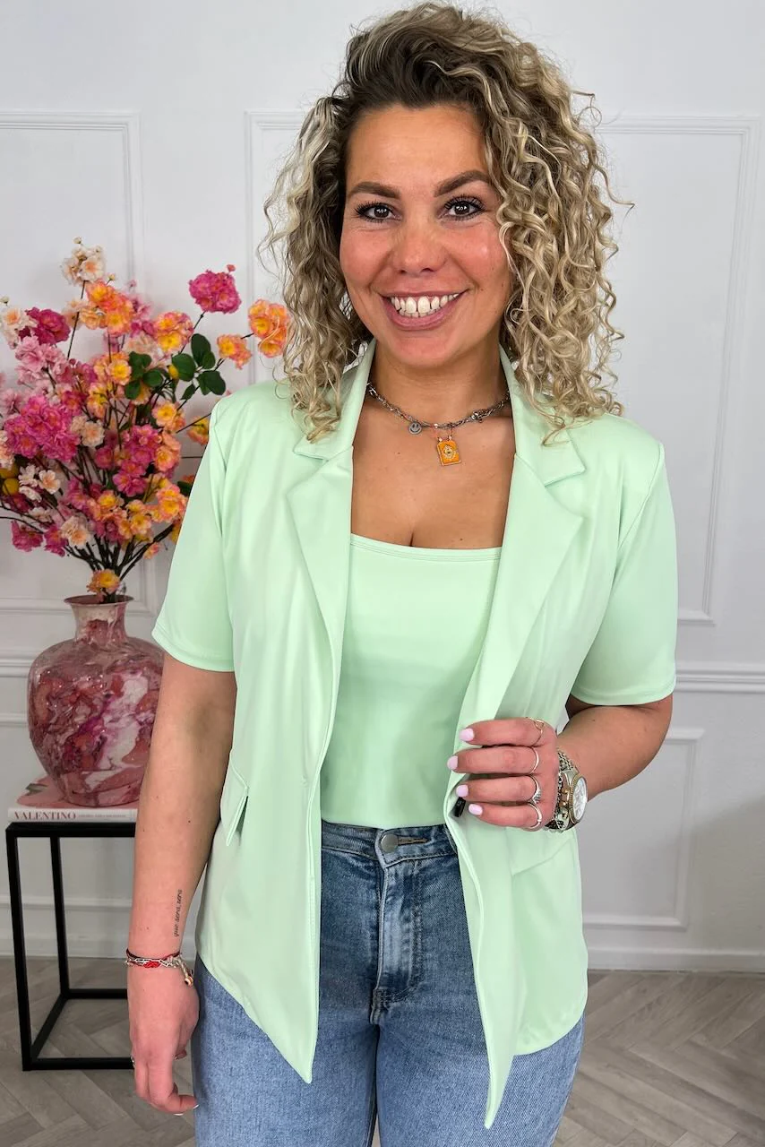 Zoey Spring Blazer - Mint - Image 4