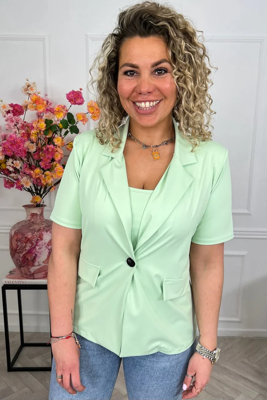 Zoey Spring Blazer - Mint - Image 5